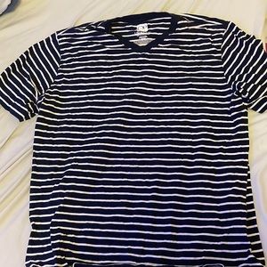 Large Blue & White T-Shirt.